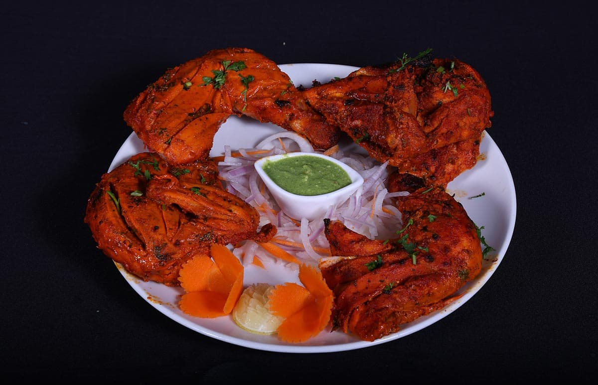 Tandoori chicken platter at Foyer